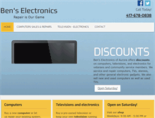 Tablet Screenshot of benselectronics.com